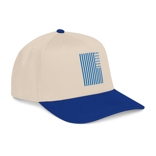 Blue Striped USA Baseball Cap