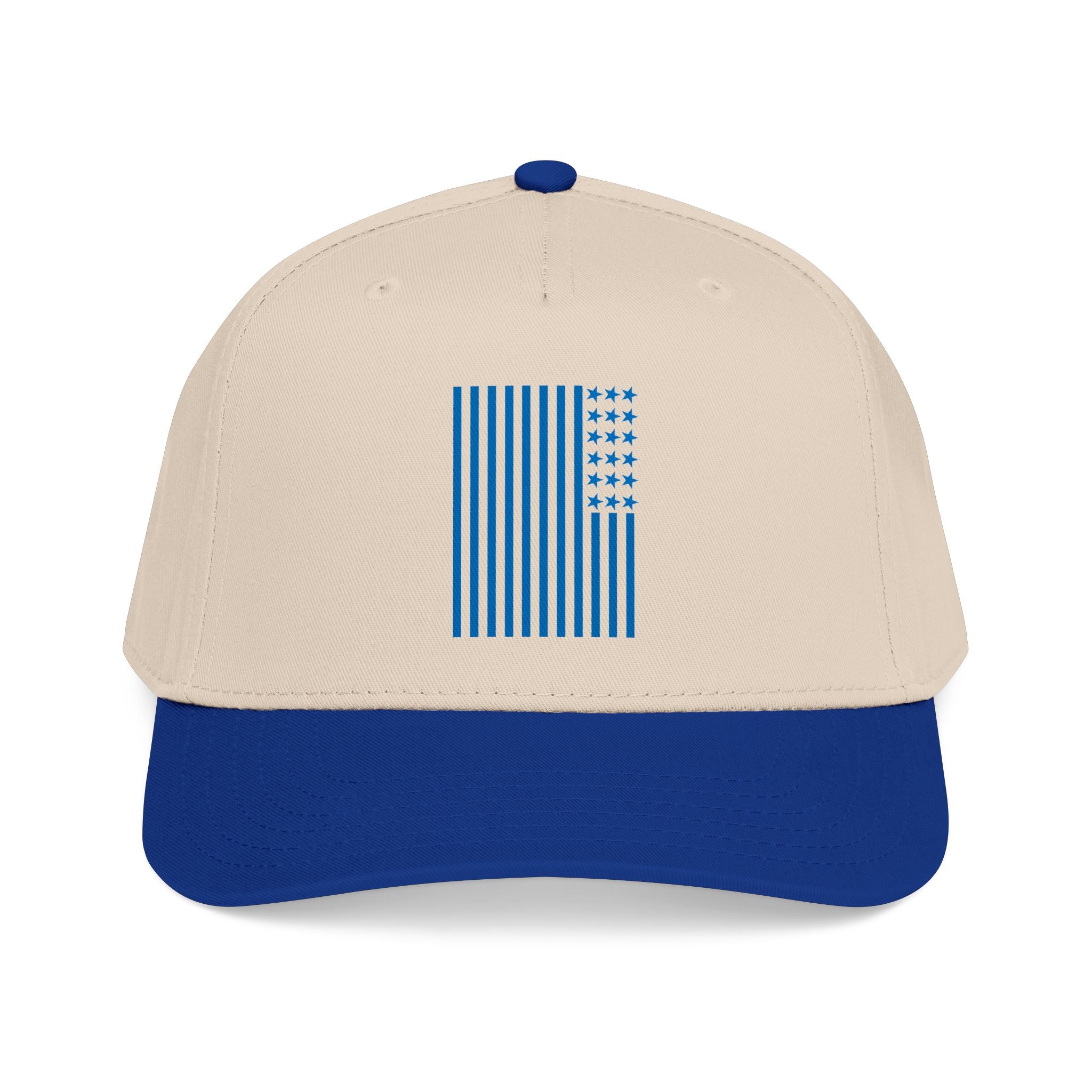 Blue Striped USA Baseball Cap